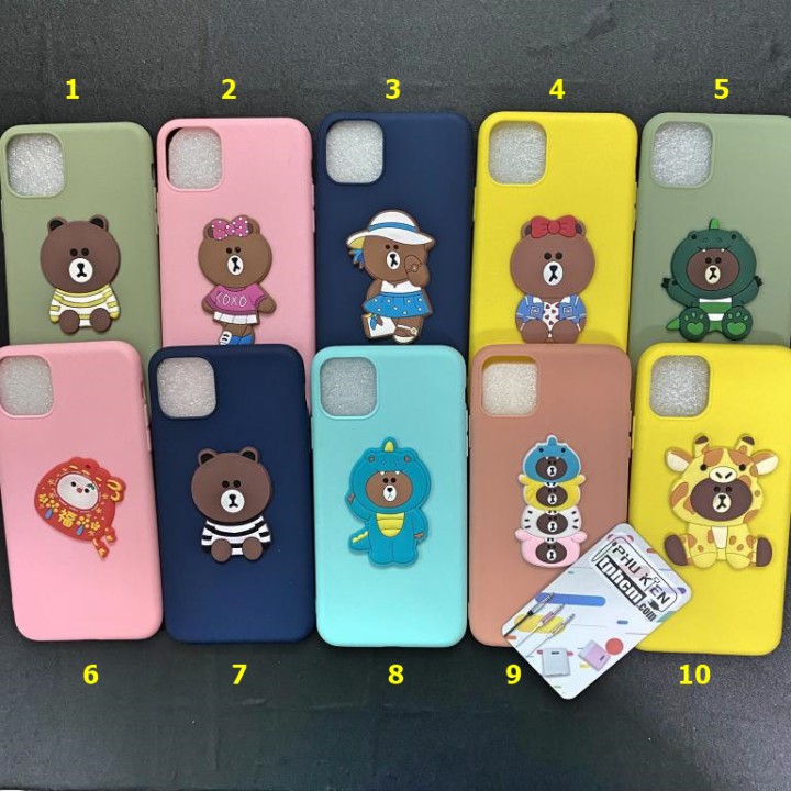 Ốp lưng iphone 11 pro max hình gấu nâu