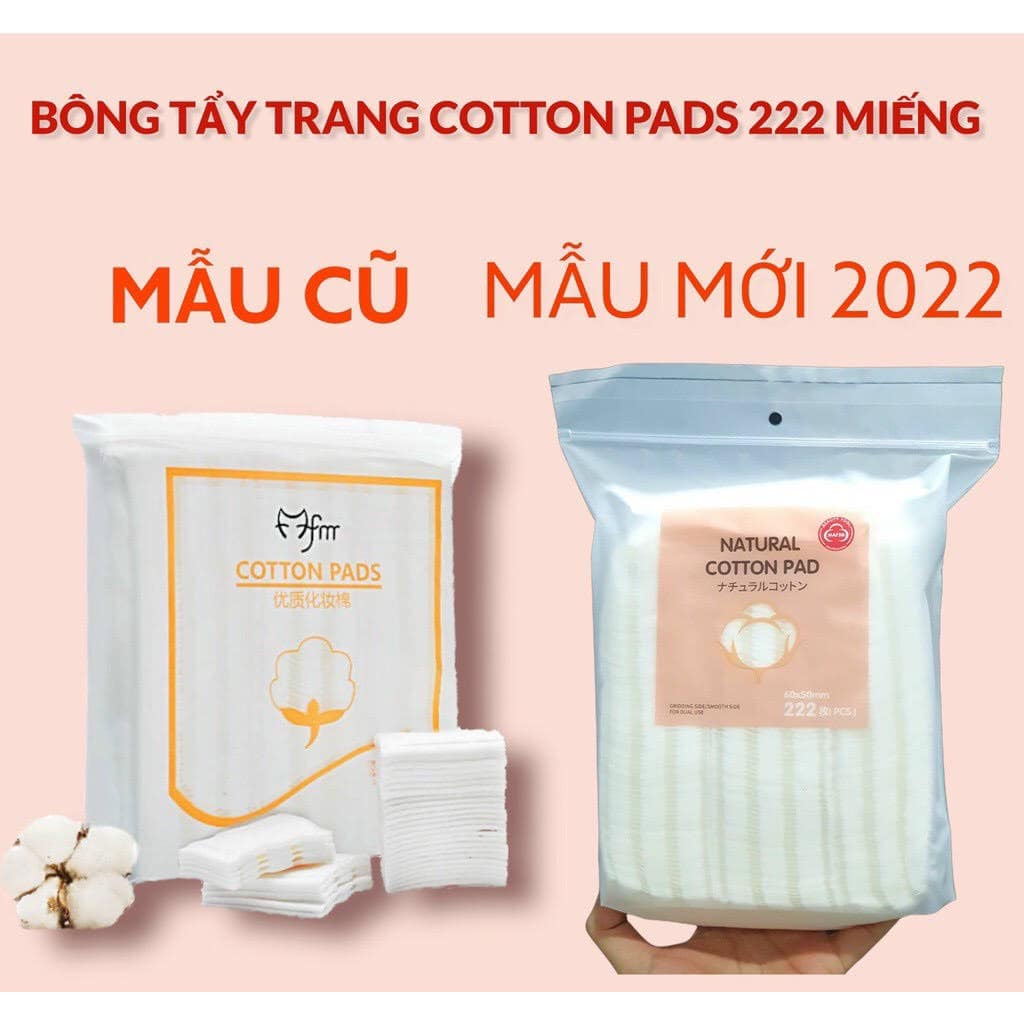 Bông tẩy trang 3 lớp cotton Pads 22 miếng, TUNGCHISHOP