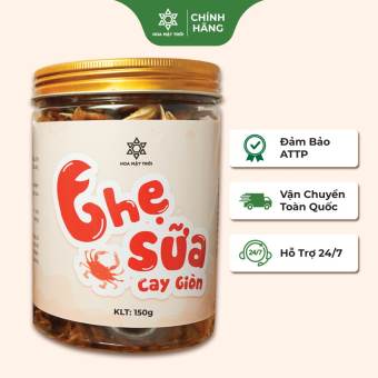 150gr Ghẹ Sữa Cay Giòn Đã Tẩm Ướp Gia Vị Vừa Ăn - Hoa Mặt Trời Farm
