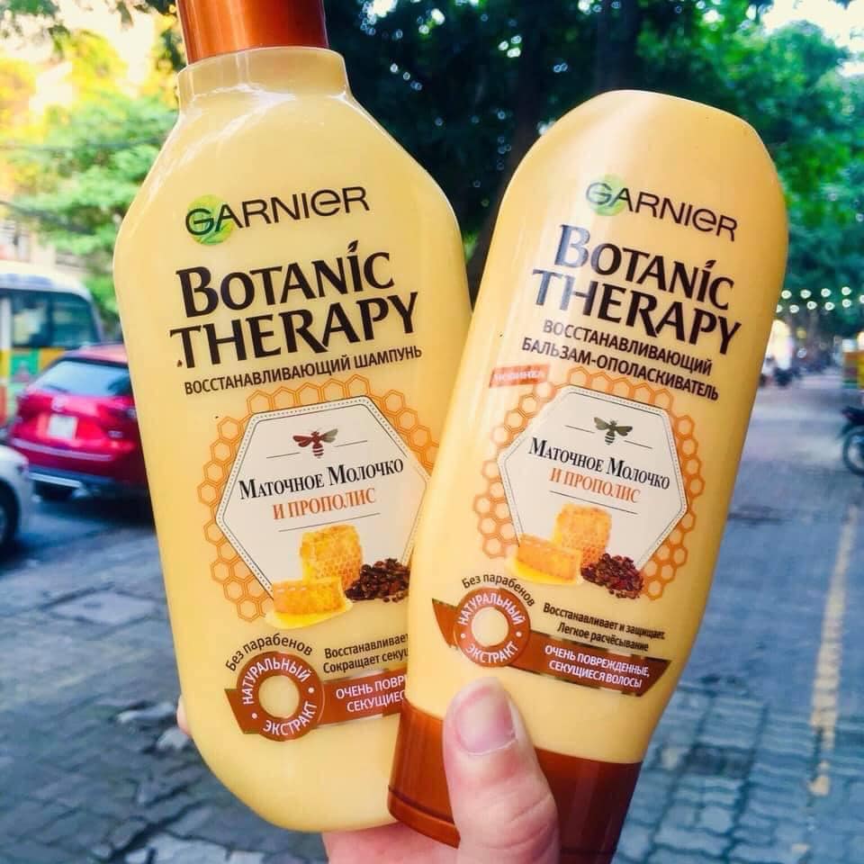 Bộ Dầu Gội + xả Garnier tinh chất Mật Ong Phục Hồi Tóc Hư Tổn, dưỡng tóc 400ml xả 200ml