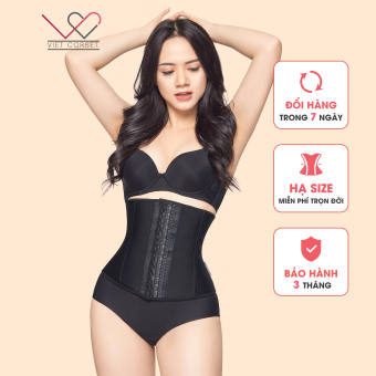 Đai Nịt Bụng Latex giảm eo sau sinh Latex Slim 101 Vietcorset chính hãng - Latex 4 Xương - Hạ size miễn phí