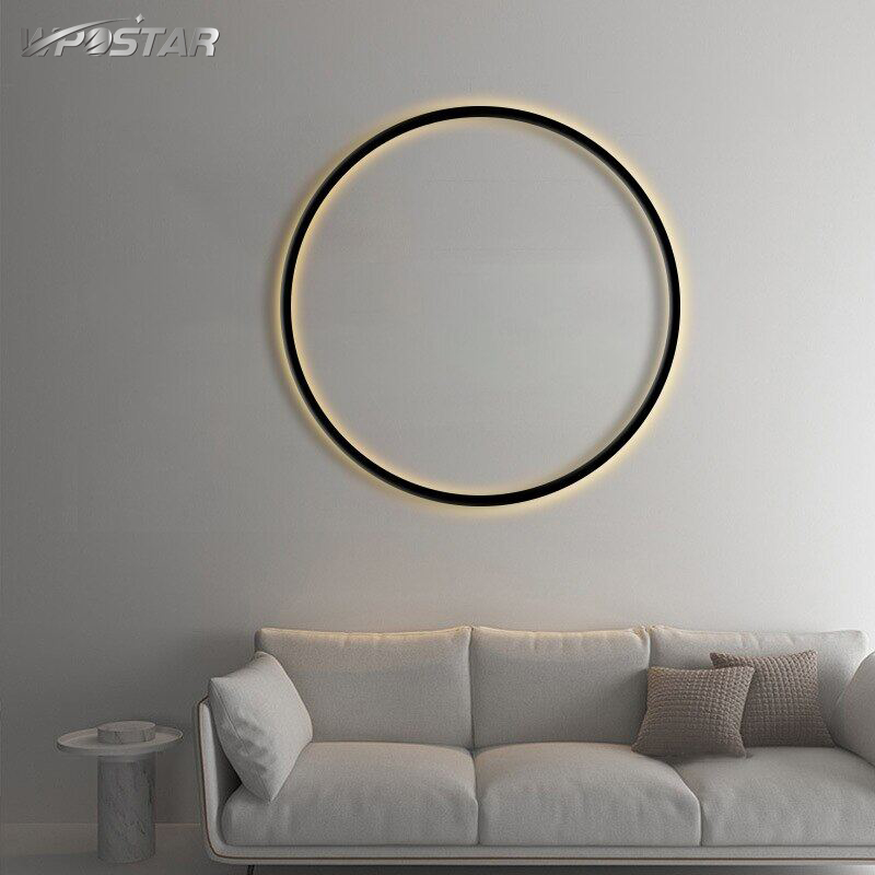 Ring Led Wall Light Nordic Minimalist Round Wall Lamp for Living Room Bedroom Home Decor Lighting Fixture ราคา 1,027 บาท*ส่งฟรี