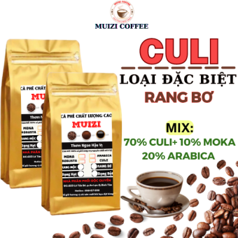 Cà phê hạt nguyên chất, cà phê hạt CULI rang bơ 1kg loại đặc biệt