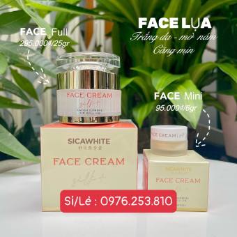 Kem Face Lụa Sica White Dưỡng Trắng Da, Ngừa Lão Hóa, Face Lụa Tinh Chất Cá Tằm Vàng, Face Silk Dưỡng Trắng Hồng Da