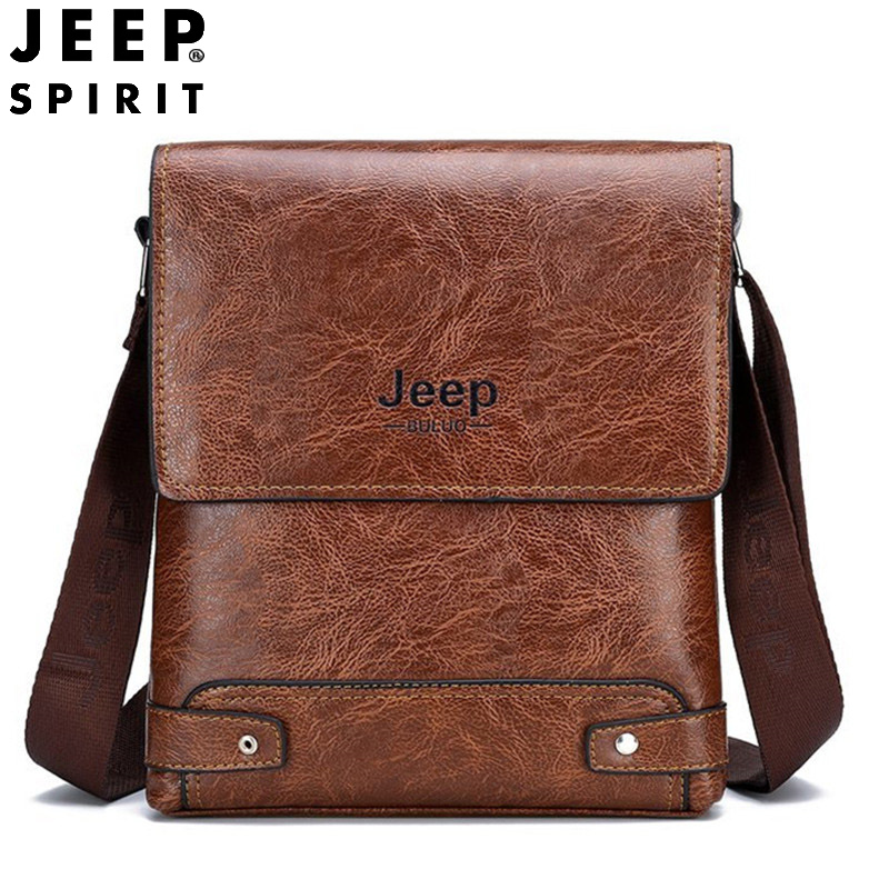 JEEP SPIRIT Túi Đeo Chéo Nam Thời Trang Túi Messenger Nam Da PU Công Sở Thường Ngày Túi Nam Cổ Điển Ví Cầm Tay Đeo Vai Có Khóa Kéo
