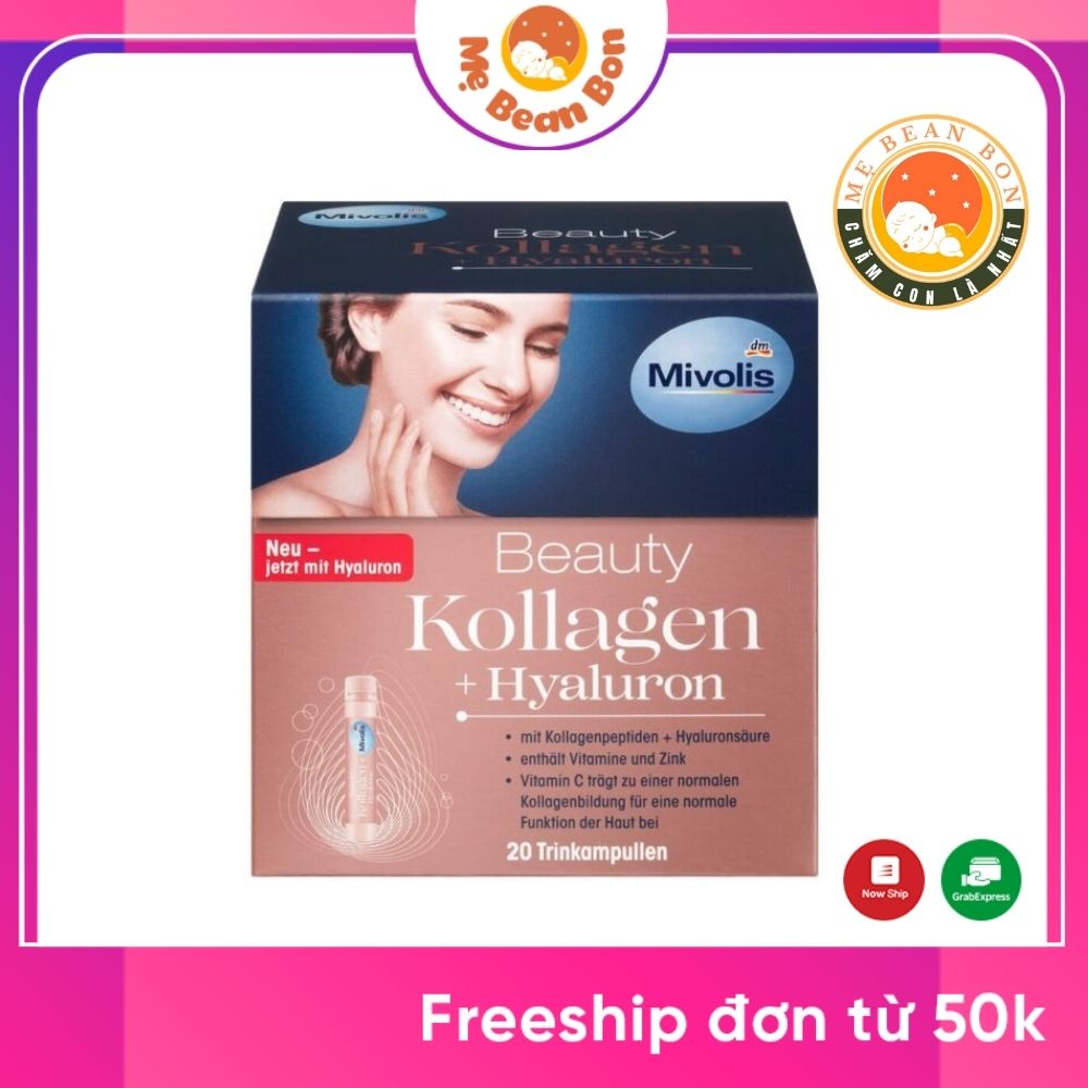 Collagen Thuỷ Phân Mivolis Beauty Kollagen Hyaluron, 20 x 25 ml của Đức giúp bạn có làn da đẹp và rạng rỡ tươi trẻ