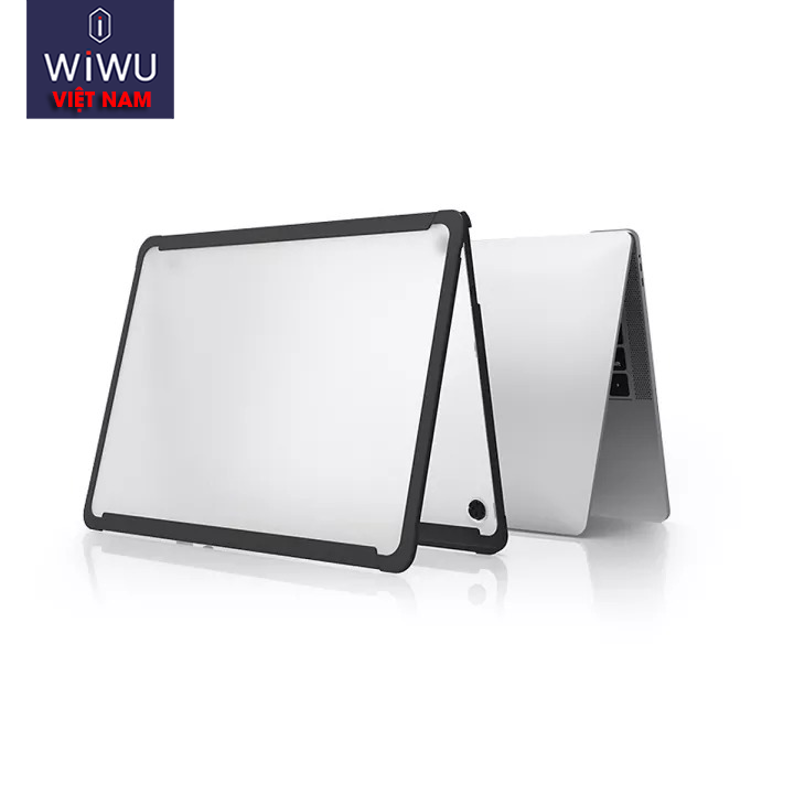 Ốp Macbook trong suốt viền xám vỏ cứng dành cho Macbook 2020- WIWU Dual Color iShield Macbook Case
