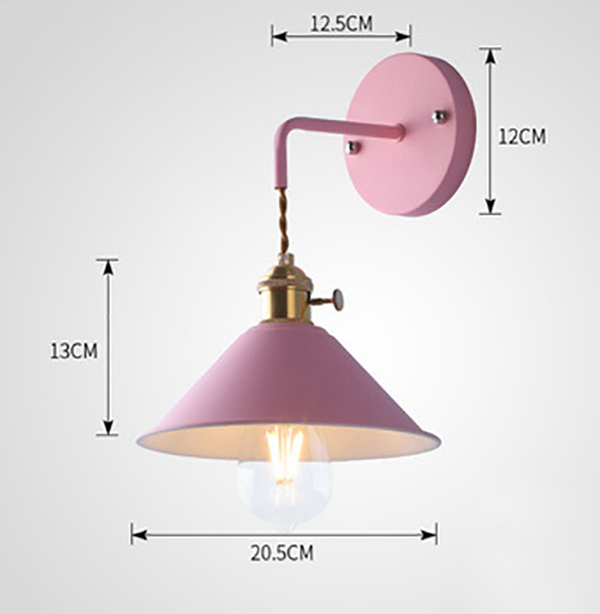 pink sconce light