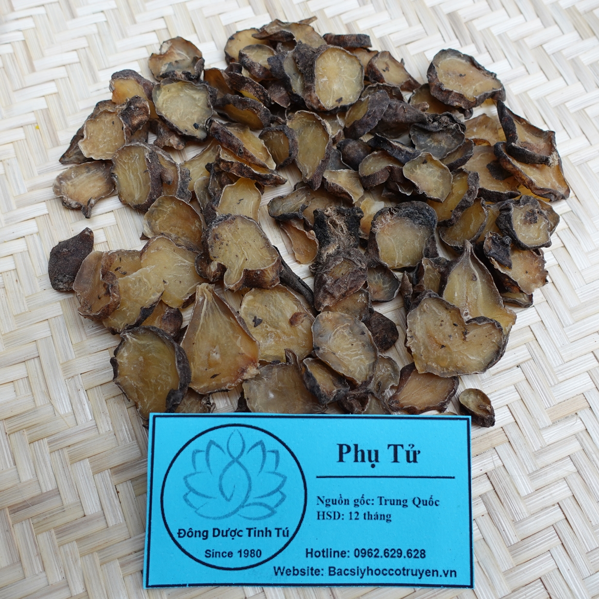 Phụ tử 100g, dược liệu loại 1, khô, sạch