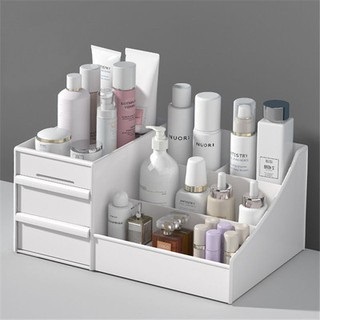 Kệ đựng đồ trang điểm - Khay đựng mỹ phẩm - Phụ kiện decor bàn trang điểm size lớn