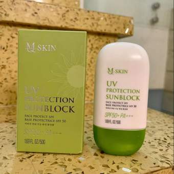 Kem chống nắng nhân sâm MQ SKIN make up trang điểm nâng tone da 50g