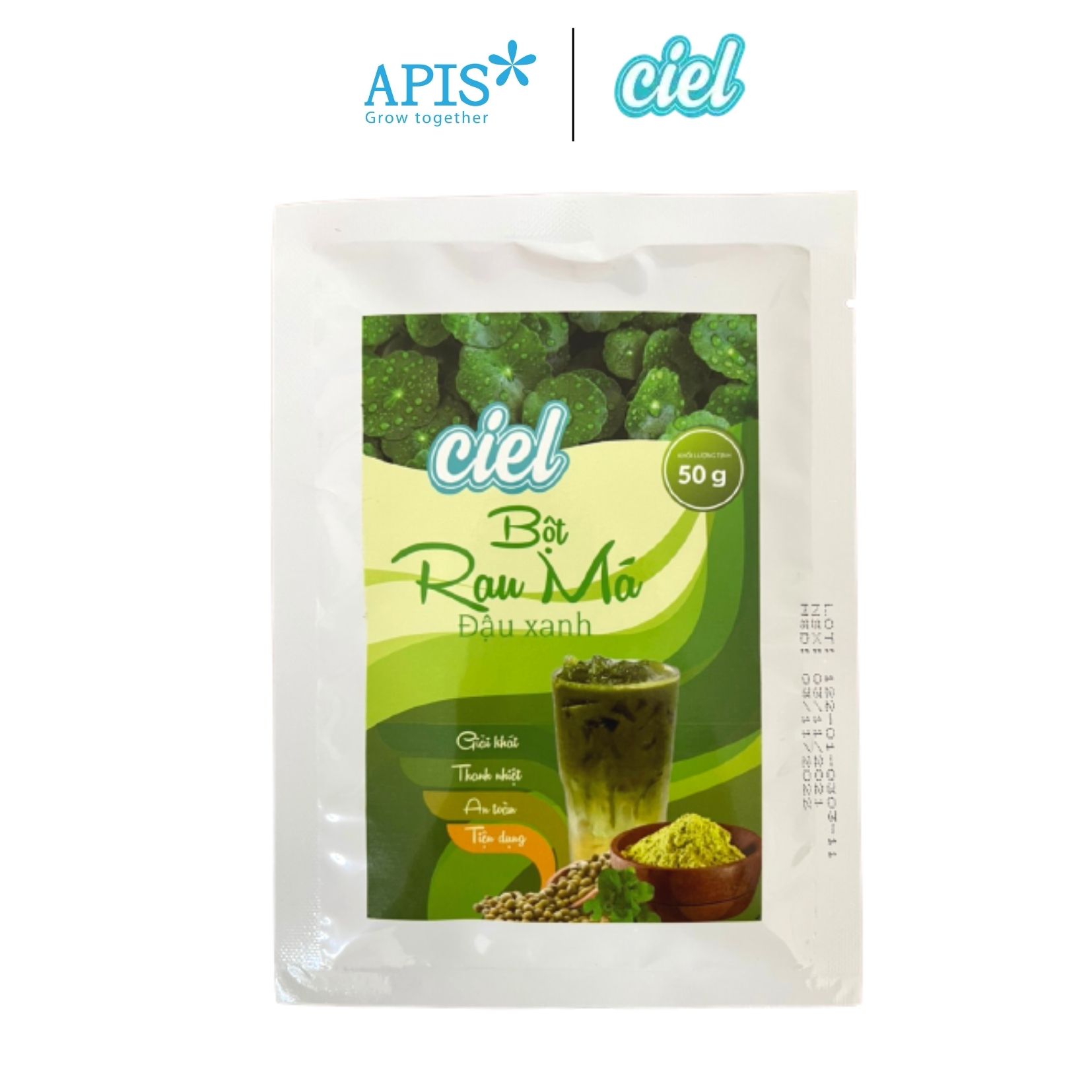 1 TÚI BỘT RAU MÁ CIEL 50G - APIS
