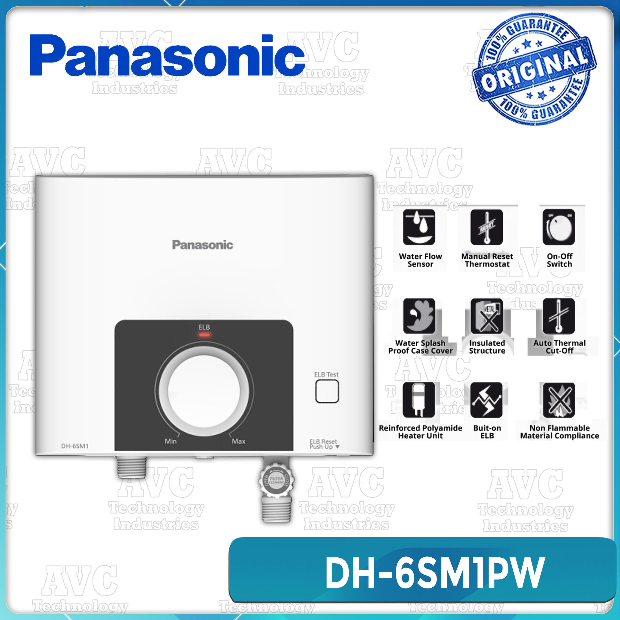 PANASONIC Electric Home Shower Water Heater DH-3PL1 | Lazada PH