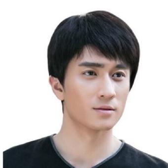 Tóc giả nam Hàn Quốc nguyên đầu , tóc giả nam cao cấp làm bằng tơ mềm mượt như tóc thật (màu đen) + tặng kèm lưới