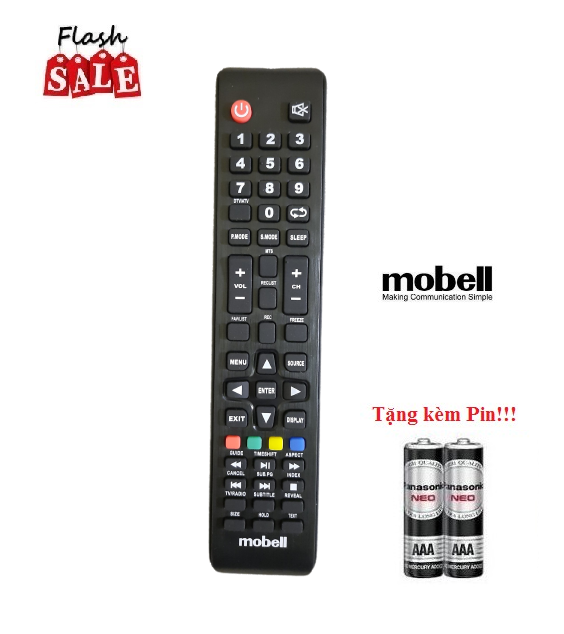 Remote điều khiển tivi mobell led/lcd/smart tv- hàng chính hãng theo tv 100% tặng kèm pin