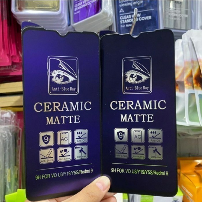 BCD - INFINIX HOT 20S CERAMIC BLUE ANTI GORES FULL ANTI PECAH Harga 5,150 rupiah*Gratis Ongkir