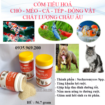 Cốm tiêu hoá hỗ trợ tiêu hoá , kích thích thèm ăn , ngăn ngừa các bệnh đường ruột trên thú cưng # cốm tiêu hoá chó mèo hủ 56.7gram