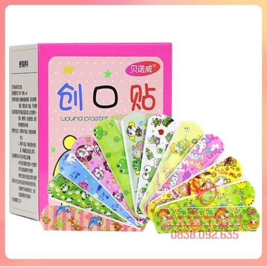 Băng gâu dán băng keo cá nhân cute dễ thương hoạt hình thú ngộ nghĩnh cho bé - COMBO 100 miếng