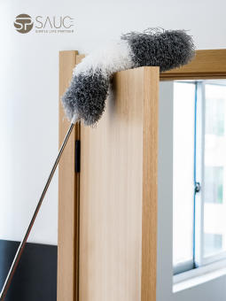 Chổi Quét Trần Nhà Quét Mạng Nhện , Cây Lau Trần Nhà Uốn Dẻo Linh Hoạt Cán Dài Rút Gọn Inox Cao Cấp