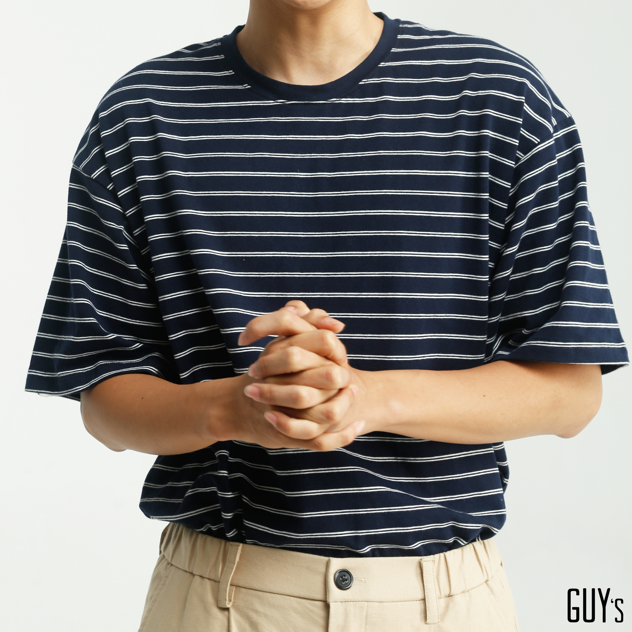 Áo thun kẻ Lucas Stripe Tee - GUY's Closet, Chất liệu cotton, Form dáng basic, Thấm hút mồ hôi, Kiểu dáng unisex