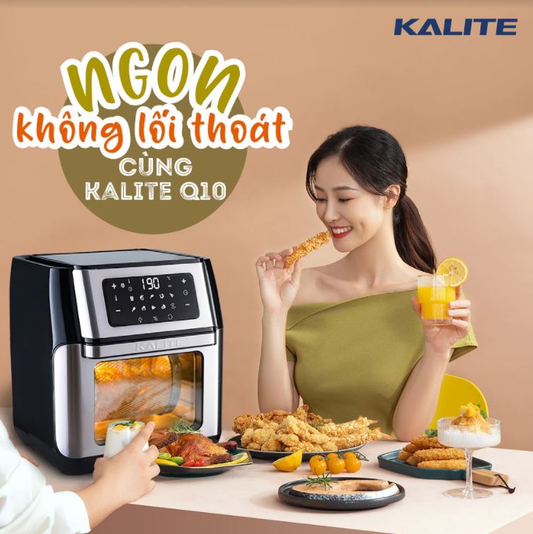 Nồi chiên không dầu Kalite Q10 và AF12 AF15