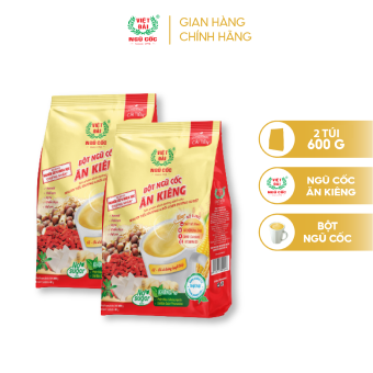 Combo 2 sản phẩm Bột ngũ cốc Ăn kiêng Việt Đài túi 600g