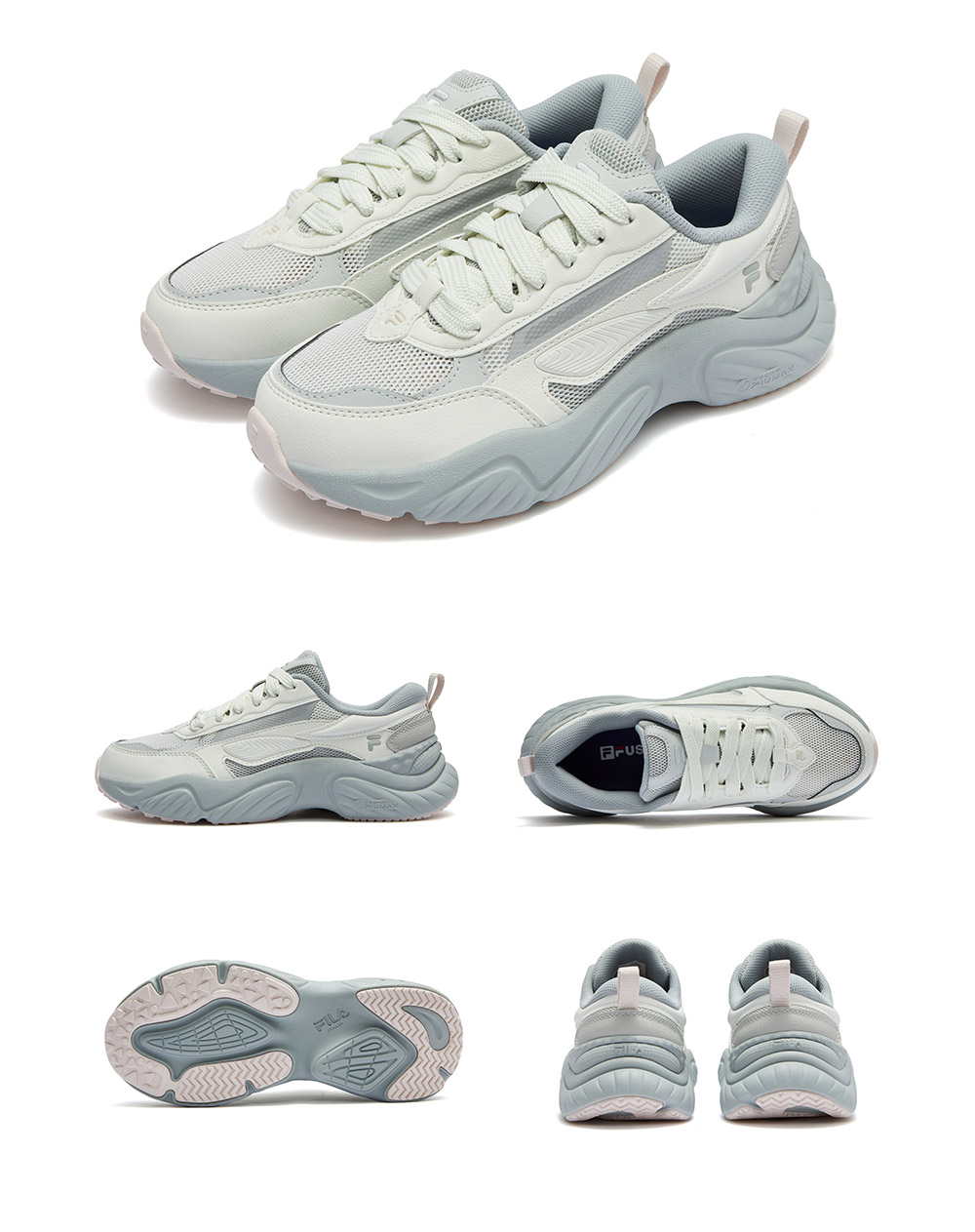 FILA FUSION FUSION CONCH DX Women Sneakers Grey Black and White