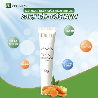 Kem Giảm Mụn, làm khô đầu mụn và đẩy nhân mụn, giúp giảm thâm mụn Dr. Lee Reduce Acne Cream 10g-Hàng Chính Hãng