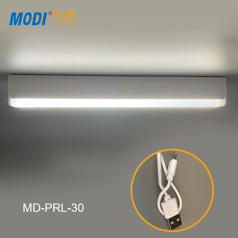 MODI โคมไฟตั้งโต๊ะ โคมไฟอ่านหนังสือพกพาได้ โคมไฟLED ถนอมสายตา ไฟตั้งโต๊ะชาร์จ USB ขนาดยาว 10cm 20cm 30cm มีสามแสง ปรับระดับความสว่างได้ต่อเนื่อง