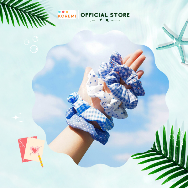 Dây Thun Cột Tóc Scrunchies style Hàn Quốc new trend