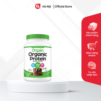 Bột thực vật hữu cơ Orgain Organic Protein (920g) nhập khẩu Mỹ - Gymstore hỗ trợ ăn kiêng, giảm cân