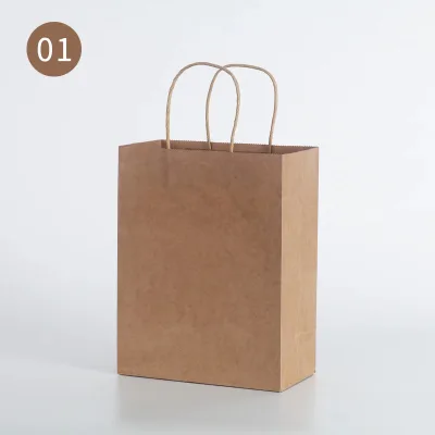 10PCS Set Kraft Paper Bag Birthday Party Bag Gift Bag Paper Bag Goodie Bag (16)
