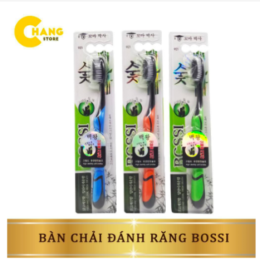 Bàn Chải Đánh Răng Bossi Than Tre Hoạt Tính Hàn Quốc