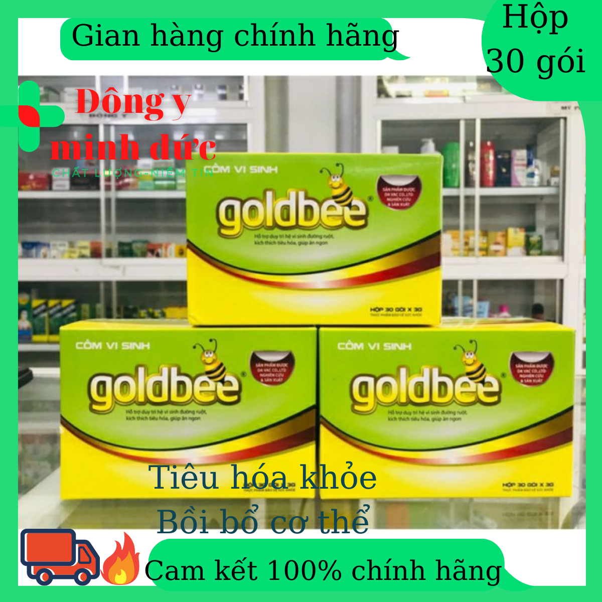 Cốm Vi Sinh_Goldbee Tăng cường tiêu hóabồi bổ sức khỏe