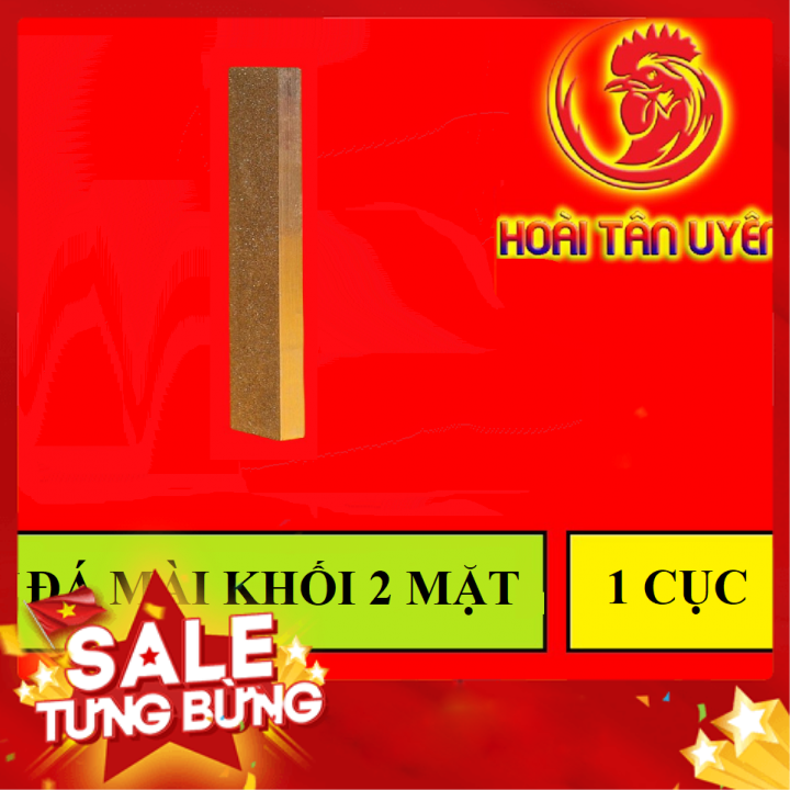 Đá mài cựa gà nguyên khối 2 mặt cho gà đá