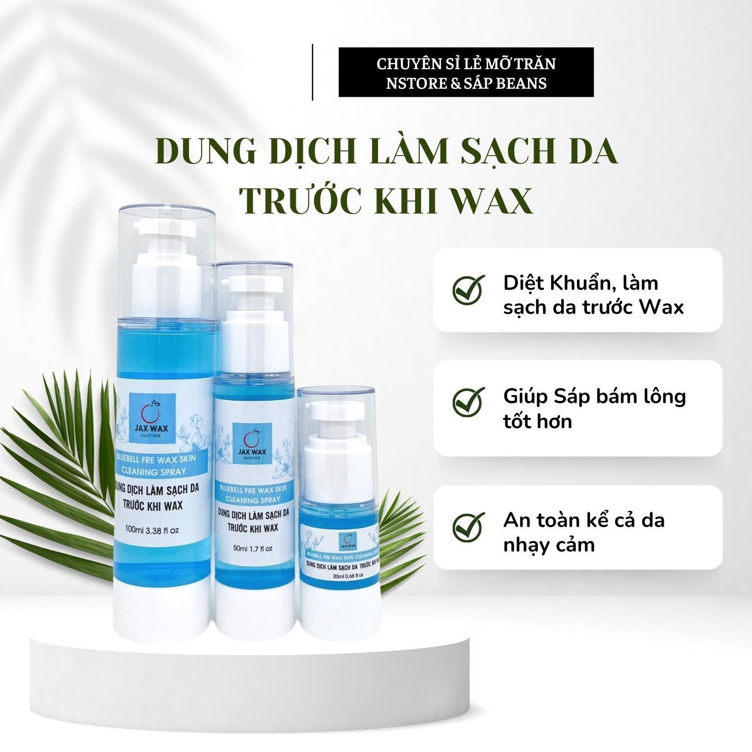 Kem Dưỡng Da Sau Wax Triệt Lông Jax Wax Úc làm dịu và ngừa mọc ngược