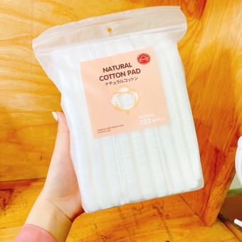 Bông tẩy trang 222 miếng Natural Cotton Pads Nhật Bản P0055x #HCM