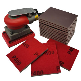 Nhám xốp cho máy hạ cam 75x100mm P1500 P2000 P3000 P800 P400 P600 P1200 nhám chà đánh bóng, nhám có đệm xốp SONQUANGPHU8856