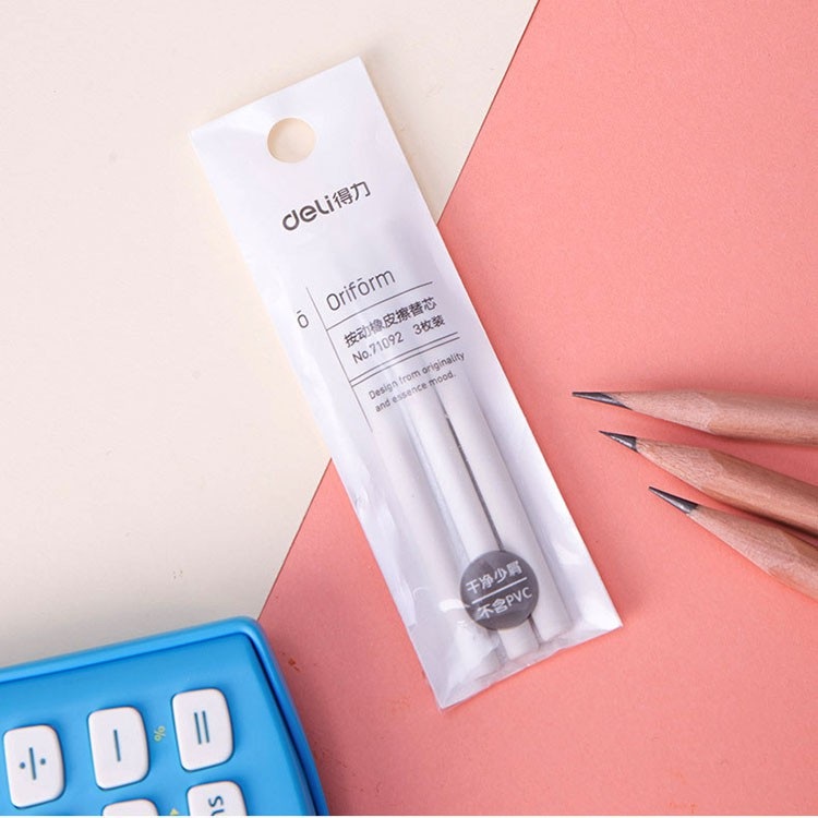 Combo 2 Bộ Ruột Gôm Bấm Dạng Bút - Gấu Trúc Phụ kiện