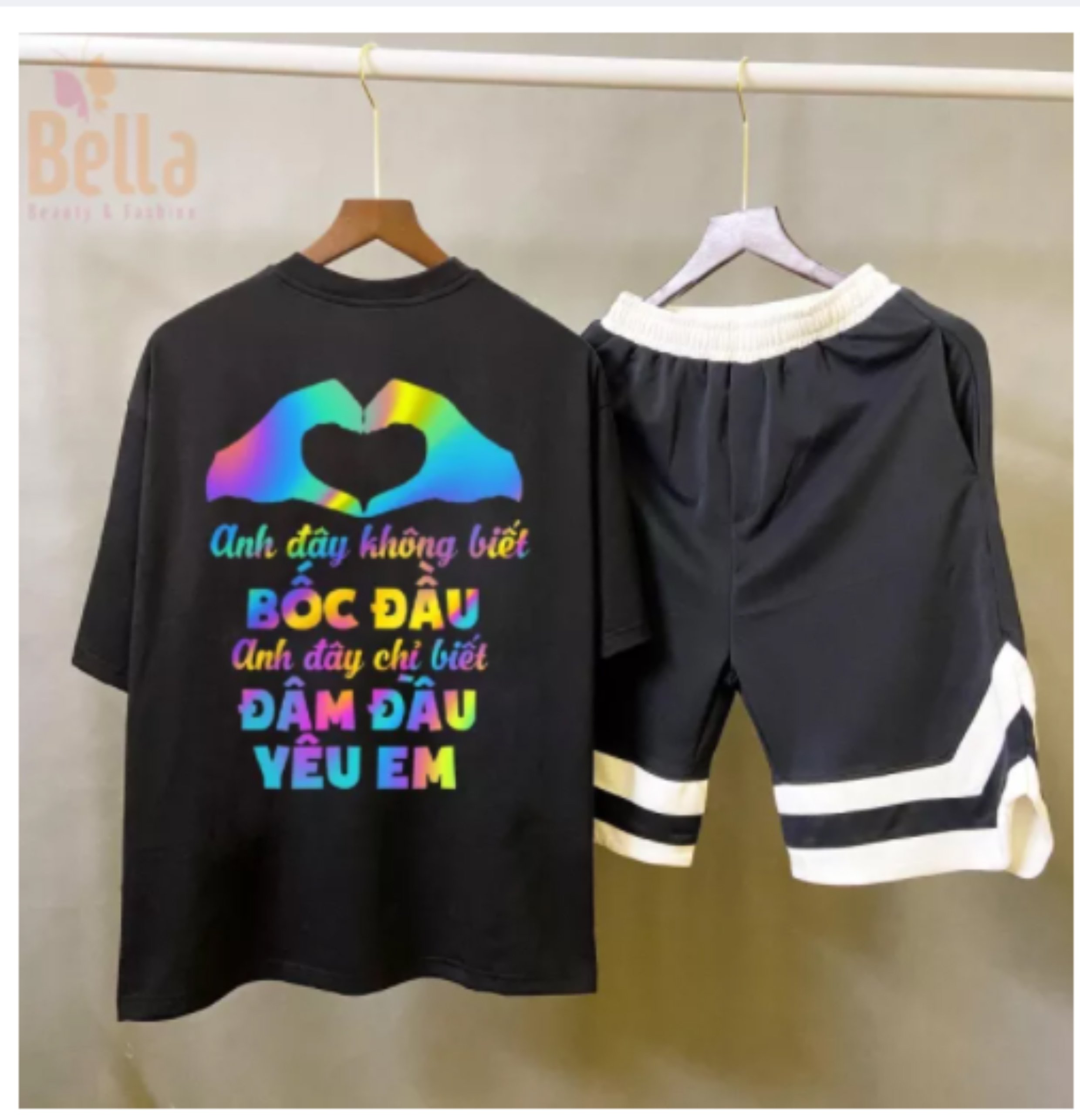 Sét áo phản quang 7 màu kèm quần v