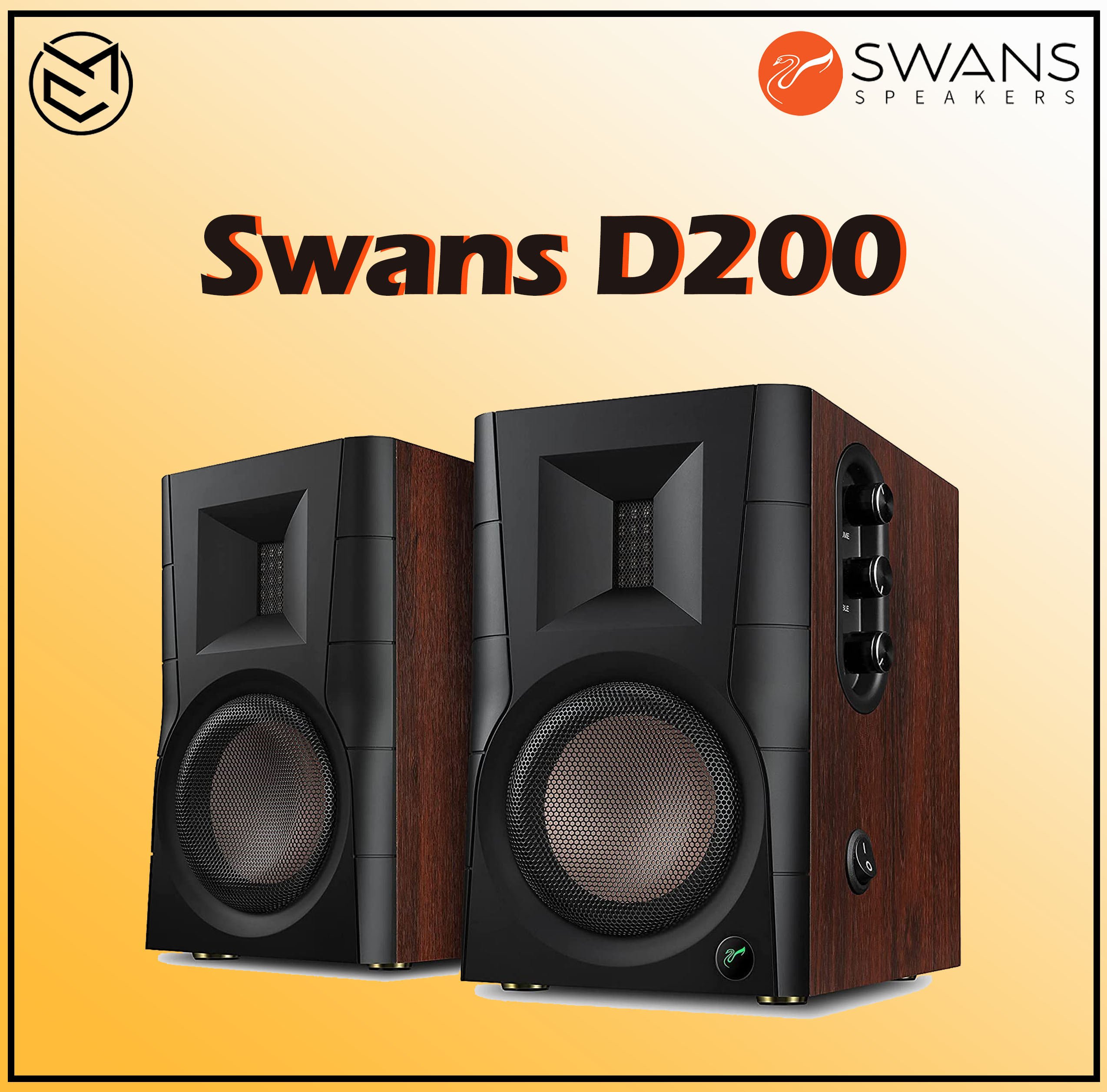 Swan powered fashion speakers