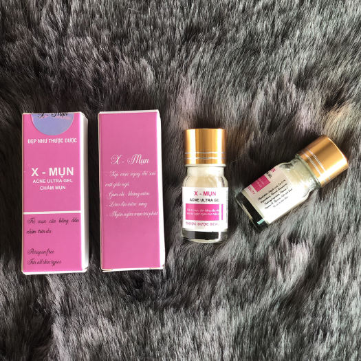 Chấm mụn X-MỤN, mụn trên trán, mụn dưới cằm, mụn trên má, mụn mặt