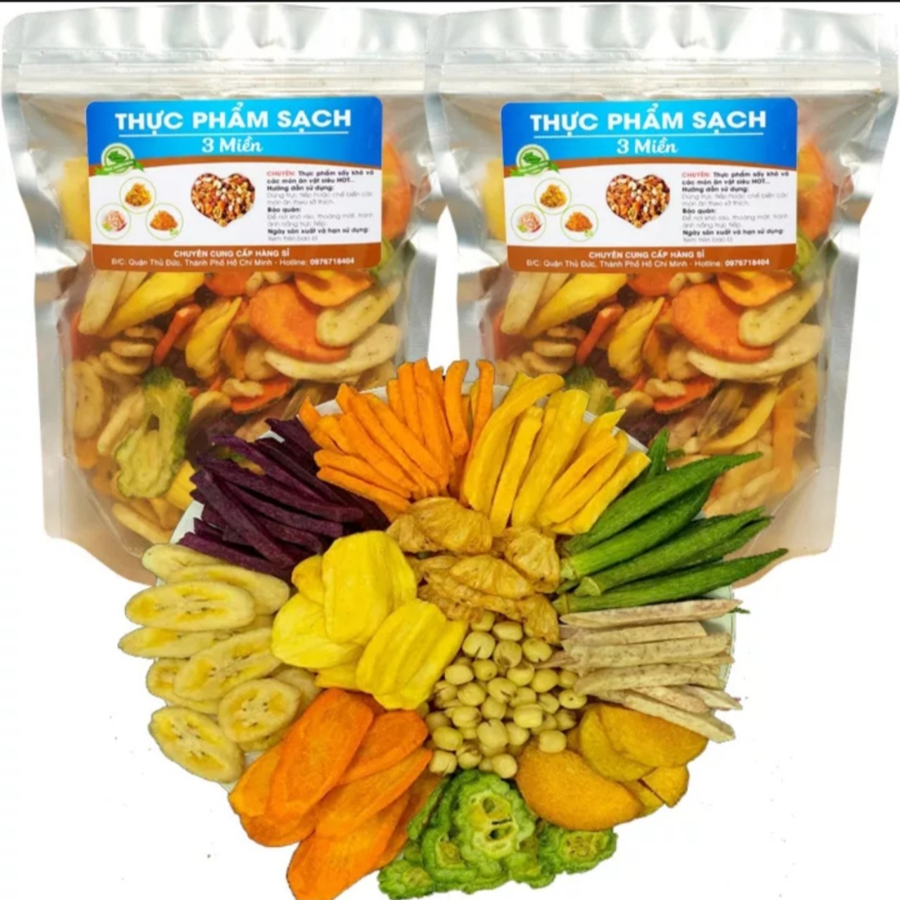 Trái cây sấy khô đà lạt-500g