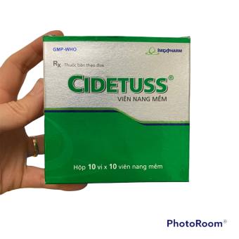 Viên uống Cidetuss hỗ trợ giảm ho long đờm - Hộp 100 viên