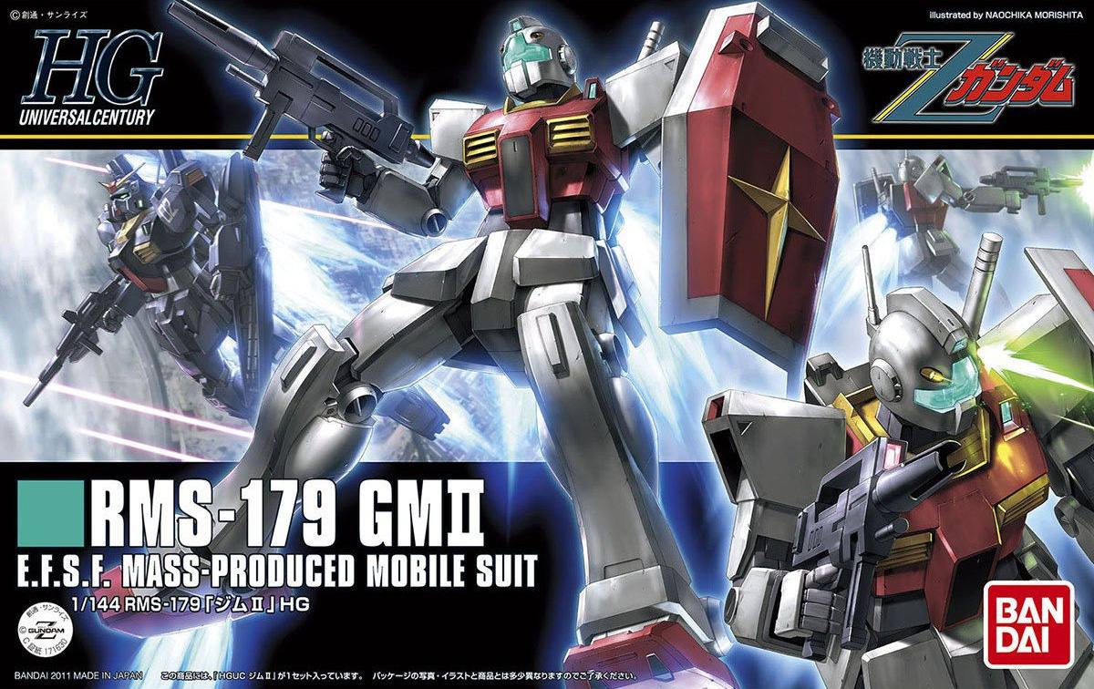 Mô hình gundam bandai hg uc 131 rgm-79r gm ii 1/144