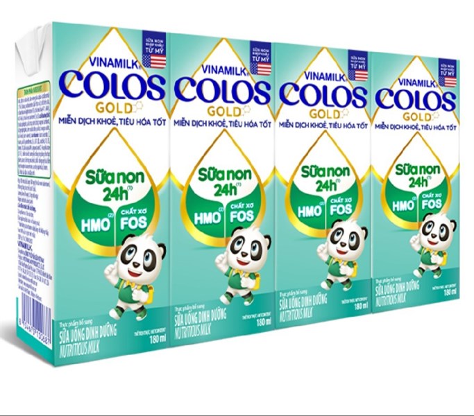 Lốc 4 hộp sữa bột pha sẵn colos gold 180ml