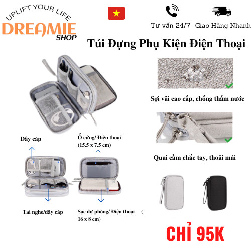 Túi đựng phụ kiện điện thoại du lịch