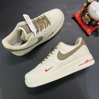 Giày Af1 vệt nâu, Air Force 1 nâu trắng _ Xưởng May LV