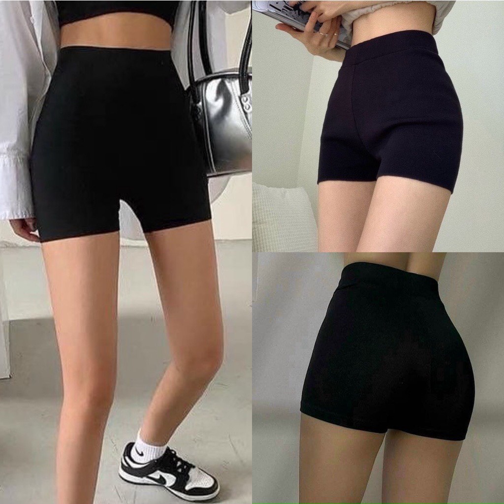 Quần legging short đùi chất cotton