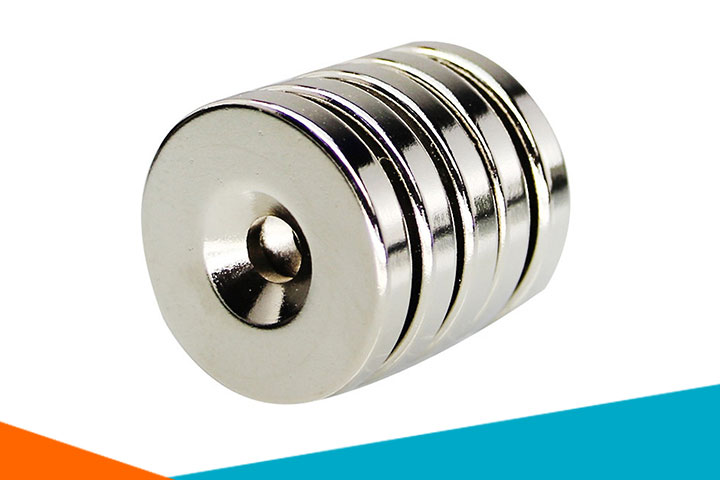 Nam Châm Đất Hiếm Tròn Có Lỗ 4mm Đủ Kích Thước